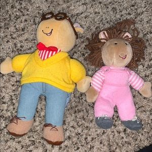Arthur and dw stuffed dolls